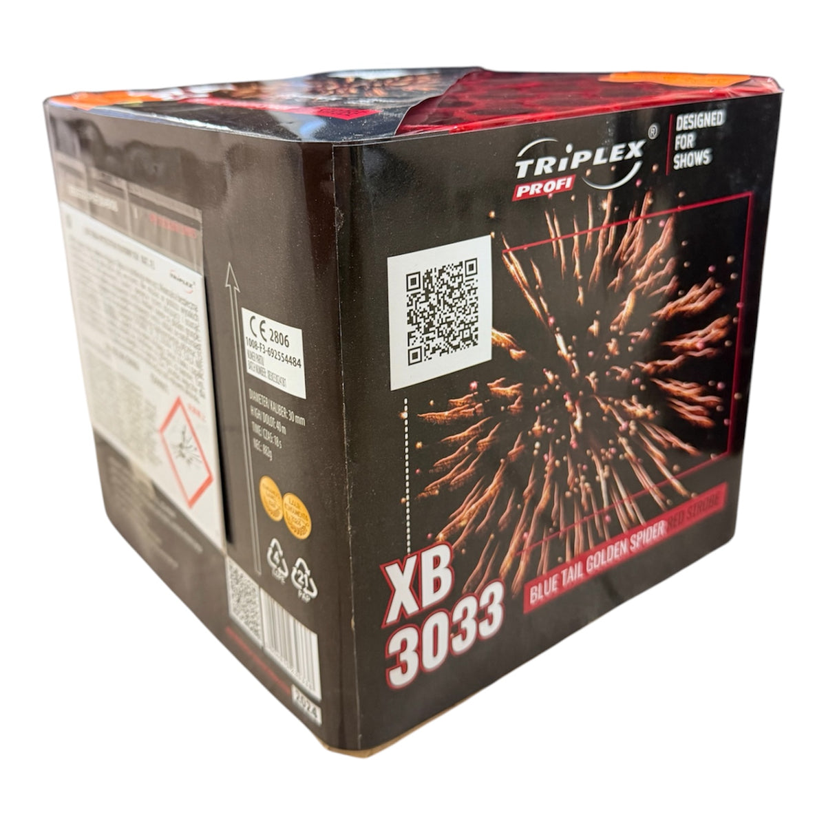 Fejerverkas Blue Tail Golden Spider Red Strobe - XB3033